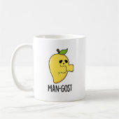 Man-gost Grappig Halloween Mango Spook Pun Koffiemok (Links)