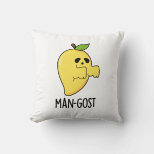 Man-gost Grappig Halloween Mango Spook Pun Kussen