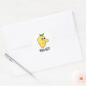 Man-gost Grappig Halloween Mango Spook Pun Ronde Sticker (Envelop)