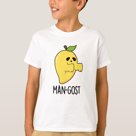 Man-gost Grappig Halloween Mango Spook Pun T-shirt (Voorkant)