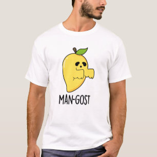 Man-gost Grappig Halloween Mango Spook Pun T-shirt
