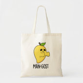 Man-gost Grappig Halloween Mango Spook Pun Tote Bag (Voorkant)
