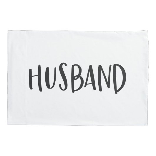 Man grafische zwart-wit typografie kussensloop (Achterkant)