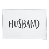 Man grafische zwart-wit typografie kussensloop (Voorkant)