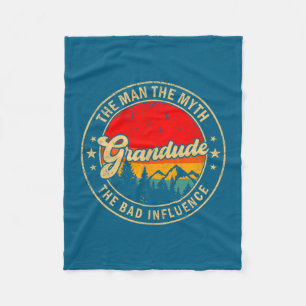 Man Grandude Mythe Slechte Invloed Vintage Fleece Deken