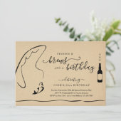 Man Grappig Vissen & Bier Verjaardag Pensioenfeest Kaart (Staand voorkant)