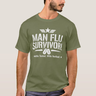 Man Griep Overlever – In de strijd getest, door de T-shirt