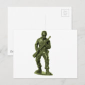Man Groen Leger Briefkaart (Voorkant / Achterkant)