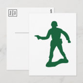 Man Groen Leger Briefkaart (Voorkant / Achterkant)
