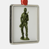 Man Groen Leger Metalen Ornament (Rechts)