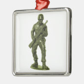 Man Groen Leger Metalen Ornament (Links)