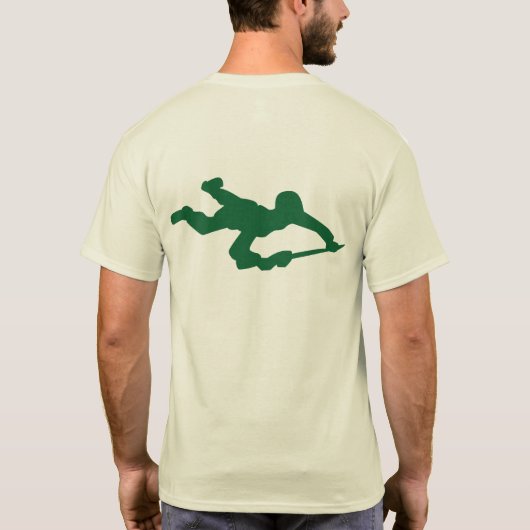 Man Groen Leger T-shirt (Achterkant)