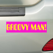 MAN GROOVY BUMPERSTICKER (Op auto)