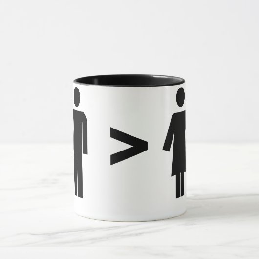 Man groter dan Mok bij vrouwen (Midden)