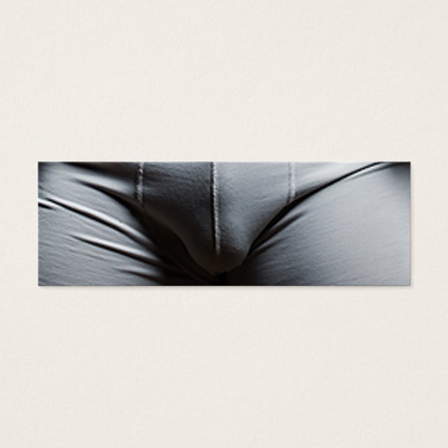 Man Guy Male Crotch Funny Humor Humoureus Mini Visitekaartjes (Voorkant)