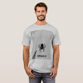 man half t-shirt spinnen ontwerp (Voorkant volledig)