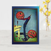 man Halloween Kaart, zonder kop Kaart (Gele Bloem)