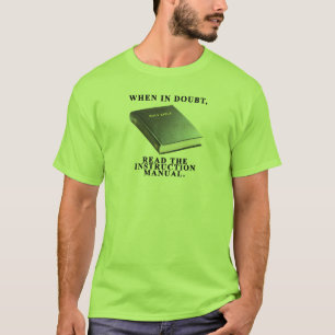Man handleiding t-shirt