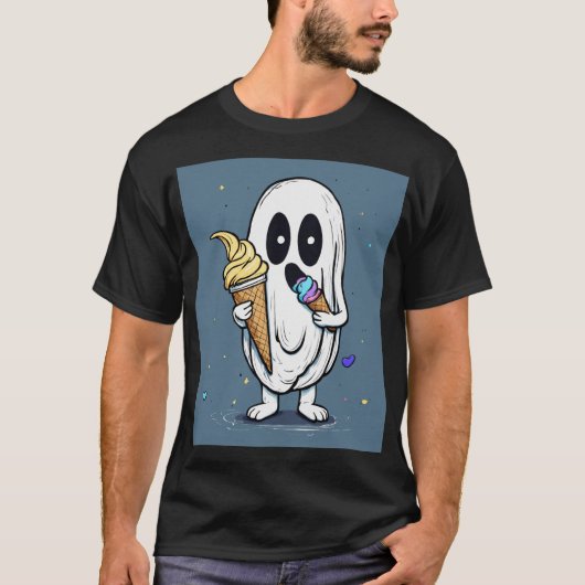 MAN _HANDMATIG SCHATTIGE GOST T-SHIRT (Voorkant)