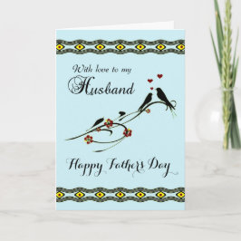 Man / Happy Vaderdag - Liefdesvogels Kaart