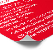 Man hardlopen, reclame voor atletiekles poster (Hoek)