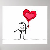 Man & Heart Poster (Voorkant)