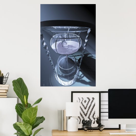 Man heeft geen tijd meer poster (Thuiskantoor)