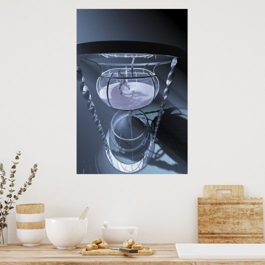 Man heeft geen tijd meer poster (Keuken)