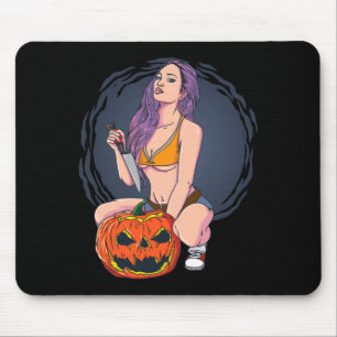 Man Heet Y Halloween Moordenaar Moeder Mumie Met M Muismat