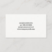 Man hefgewicht | Geschiktheid Visitekaartje (Achterkant)