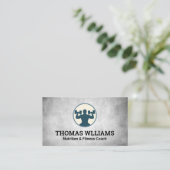 Man hefgewicht visitekaartje (Staand voorkant)