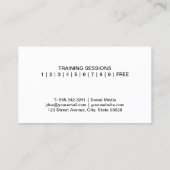 Man Hefgewicht | Visitekaartje QR-code (Achterkant)