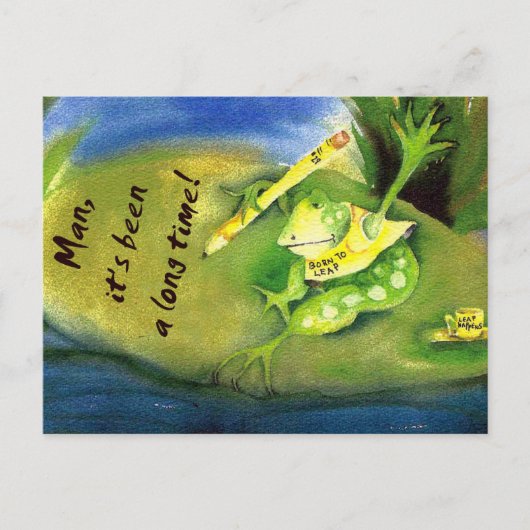 MAN HET IS AL EEN TIJD SCHRIKkelJAAR Briefkaart (Voorkant)