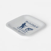 Man Het is Ofishal Fisherman 50ste verjaardagsfees Papieren Bordje (Gebogen)