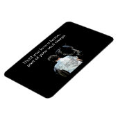 Man Holding Horse Dark Flexible Photo Magnet Magneet (Linkerzijde)