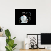 Man Holding Horse Dark Poster (Thuiskantoor)