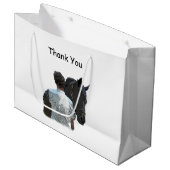 Man Holding Paard Licht Cadeau Bag Groot Cadeauzakje (Voorkant Gekanteld)