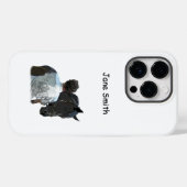 Man Holding Paard Licht Cel Telefoon Case (Achterkant (horizontaal))