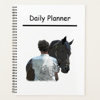 Man Holding Paard Licht Dagelijkse Planner