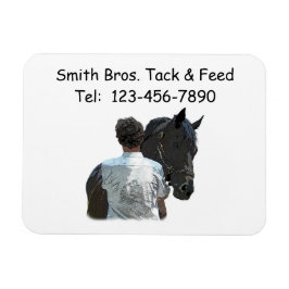 Man Holding Paard Licht Flexibele Magneet