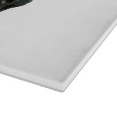 Man Holding Paard Licht Glassnijplank Snijplank (Hoek)