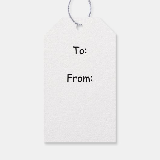 Man Holding Paard Licht Goft Label Cadeaulabel (Achterkant)