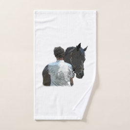 Man Holding Paard Licht Handdoek