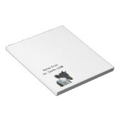 Man Holding Paard Licht Notitieblok (Schuin)