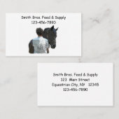 Man Holding Paard Licht Visitekaartje (Voorkant / Achterkant)