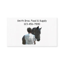 Man Holding Paard Licht Visitekaartje