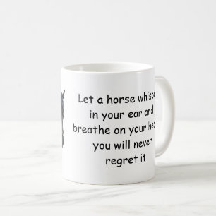 Man Holding Paard Lichte Koffie Mok