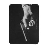 Man Holding Pistool Magneet (Verticaal)