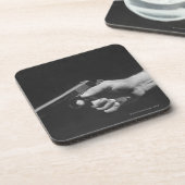 Man Holding Pistool Onderzetter (Linkerzijde)