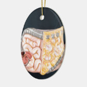 Man-houderijmodel voor darmen of darmen keramisch ornament (Links)